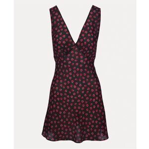 Realisation Par Isabelli Dress XXS Black Floral Mini Dress